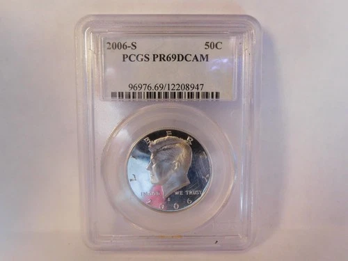2006  S Proof PCGS PF 69 DCAM Kennedy Half Dollar-Beautiful Lustrous Coin-