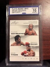 Leaf 2024 Triple Exclusive Legends ELE12 Mayweather Pacquiao Tyson CCG 10 Boxing