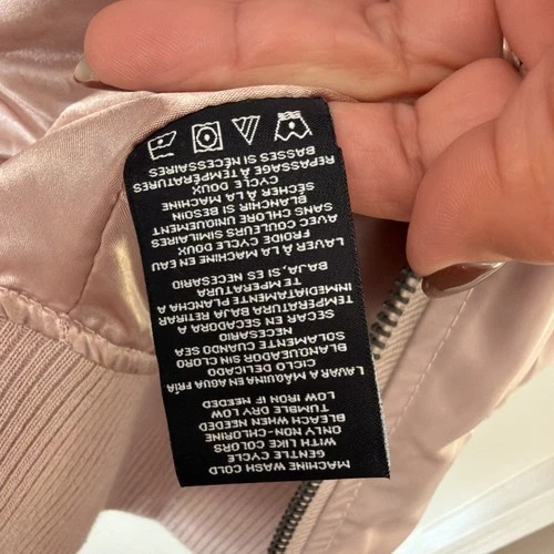Members Only Iconic Racer Jacket Blush Pink Men's Medium bomber streetwear image 11