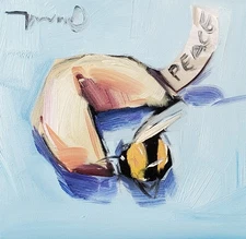 Jose Trujillo Art PRINT 16x16 Collectible Artist Painting Fortune Cookie Bee
