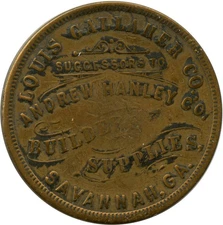 Savannah, Georgia GA Louis Gallaher Co. Pre WWII Swastika Good Luck Coin Token