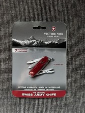 Victorinox The Original Swiss Army Red Classic SD Pocket Knife 7 Function Knife