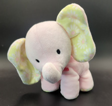 8  in Length- Carters Pink Elephant Plush Pink Stuffed Animal Baby Toy