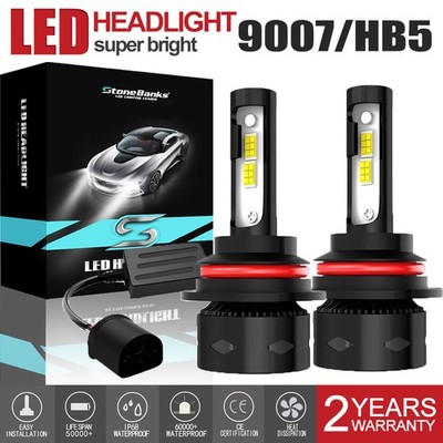High power 9007/HB5 LED Headlight Bulbs 6500K White High/Low Beam 240W 28000LM