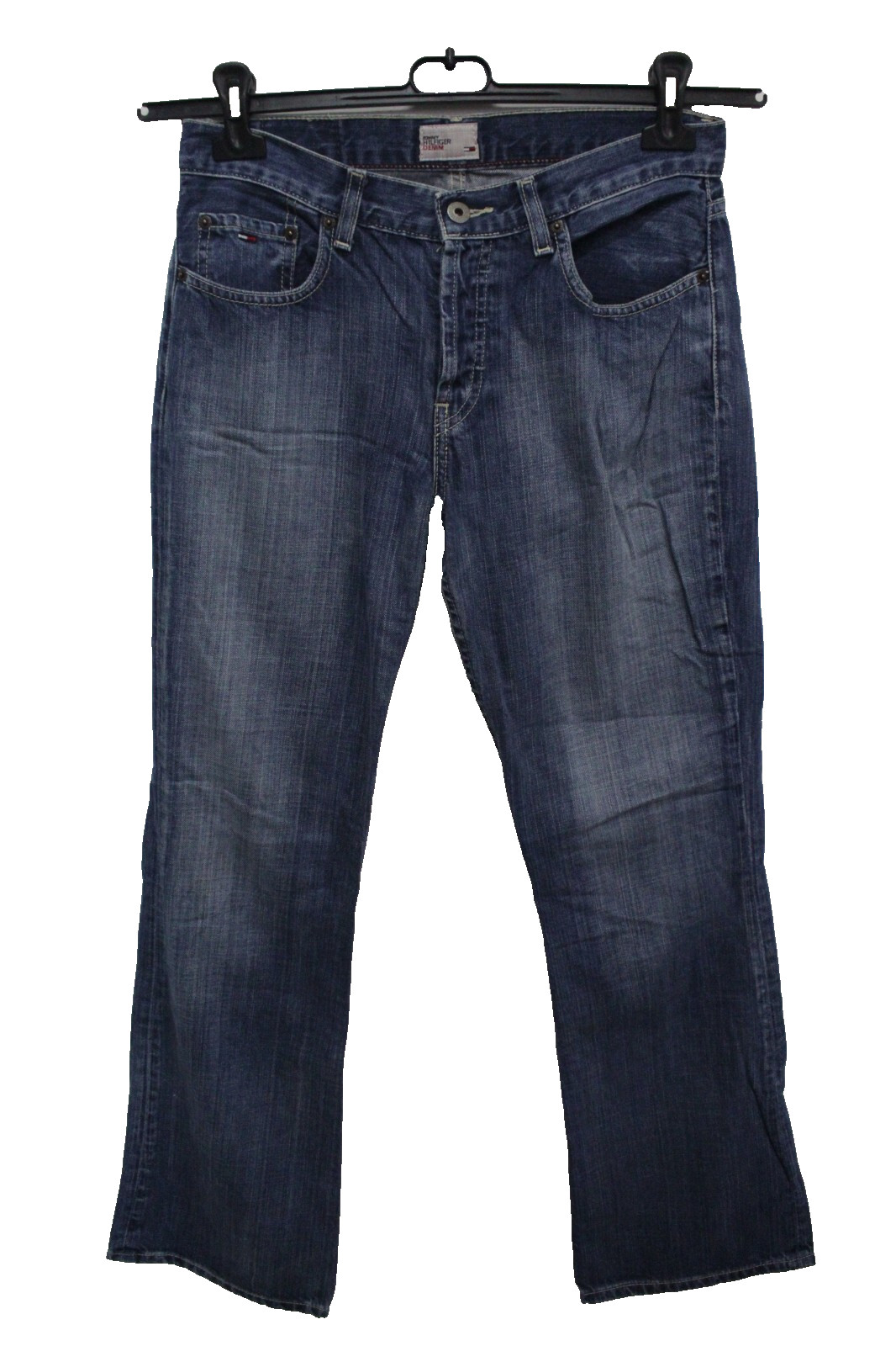 Tommy Hilfiger Jeans Donna Taglia 30/44 Pantalone Cotone Pants Blu Pant Woman