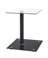 Haku Wohnzimmertisch Couchtisch Tisch Glastisch Beistelltisch Quadro