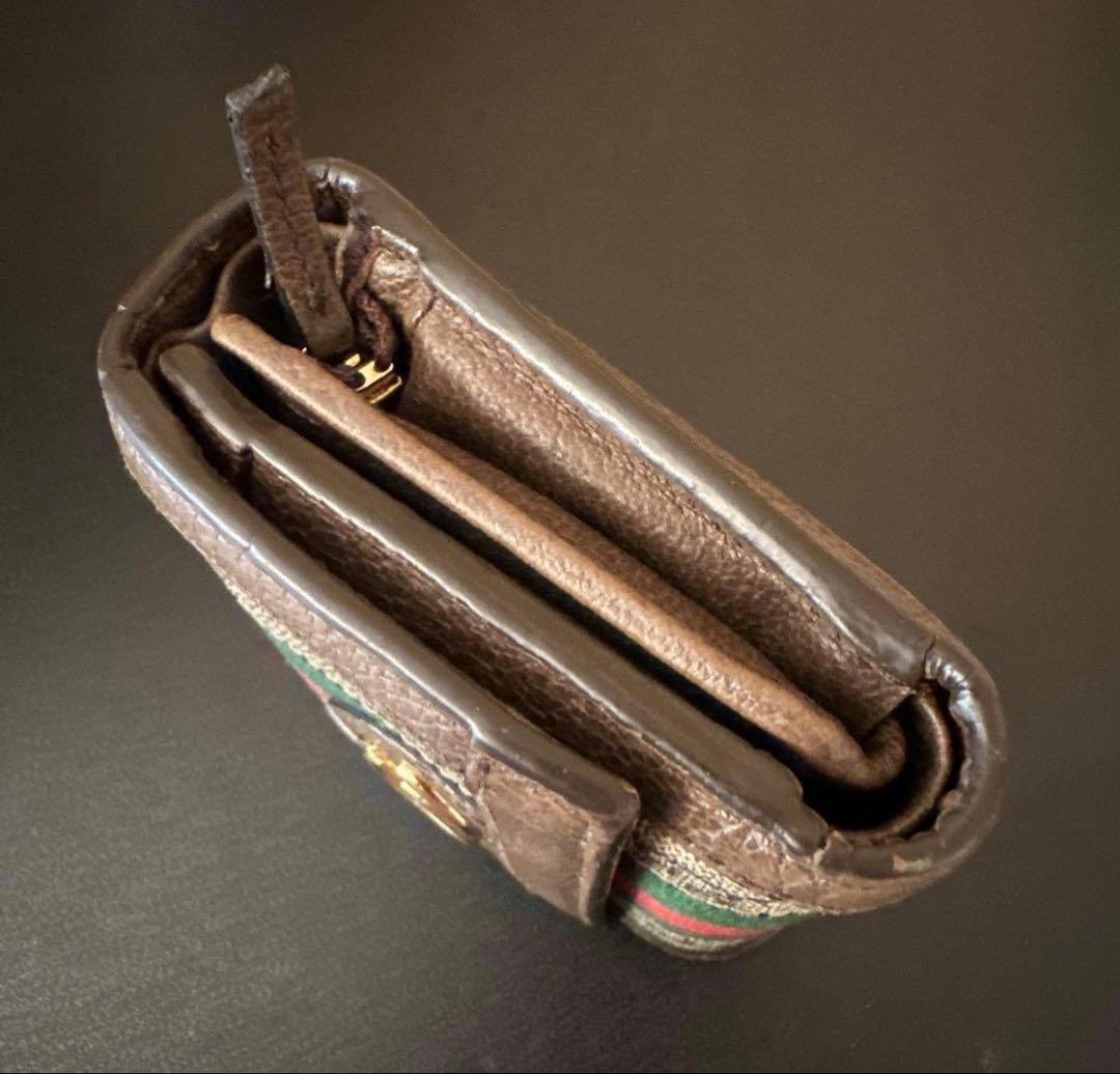 Gucci Wallet GG Marmont Sherry Line Canvas Brown Authentic F0211543 thumbnail 6