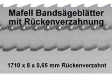 3 St&uuml;ck S&auml;geband R&uuml;ckenverzahnt 1710 x 8 x0,65mm Bands&auml;geblatt Hema Protool Holz