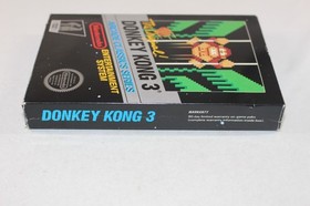 Donkey Kong 3 NES Nintendo Complete CIB Very Good Condition! Hangtab! RARE!