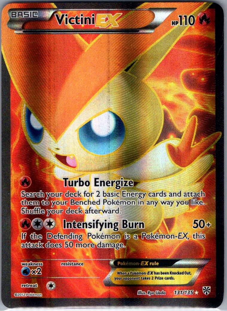 Victini EX (131 Full Art) 131/135 Plasma Storm - Pokemon Card - NM