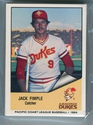 1984 Cramer Pacific Coast League PCL Albuquerque Dukes (Los Angeles Dodgers) Tea