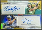 2025 Bowman’s Best Nick Kurtz Jac Caglianone Dual Auto Gold /50 A’s Royals