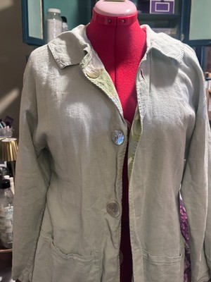 100% linen local designer reversible jacket