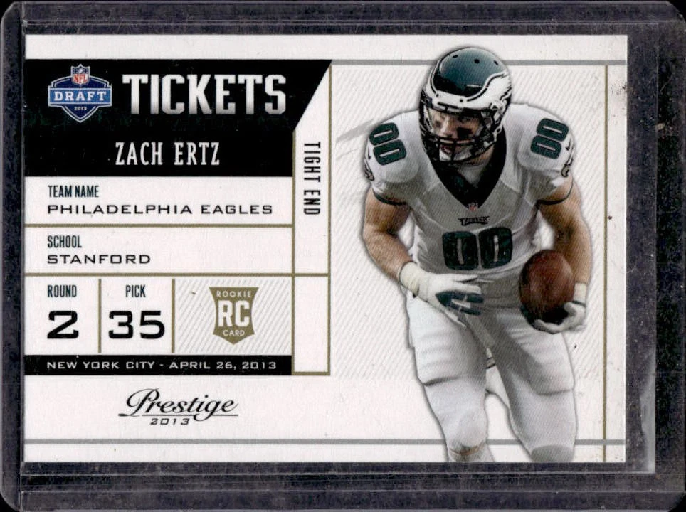 Zach Ertz Panini Prestige NFL Draft Tickets #16 Base