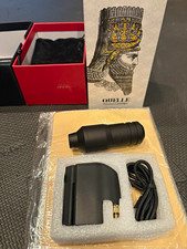 CNC Wireless Rotary Tattoo Pen Kit Black w/ Battery, RCA Cable, Practice Skin