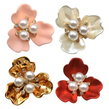 Petal Button Cover Flower Shape Shirt Decoration Button Cover For Sewists
