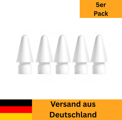 5x Apple Pencil Ersatzspitzen Stylus Nibs   kompatibel Gen 1/2/Pro/USB-C