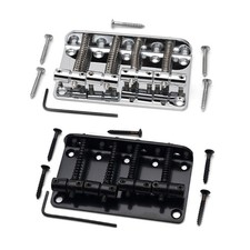 Bass Guitar Bridge Bass Bridge Assembly Replacement Vintage 4 String Bass Bridge