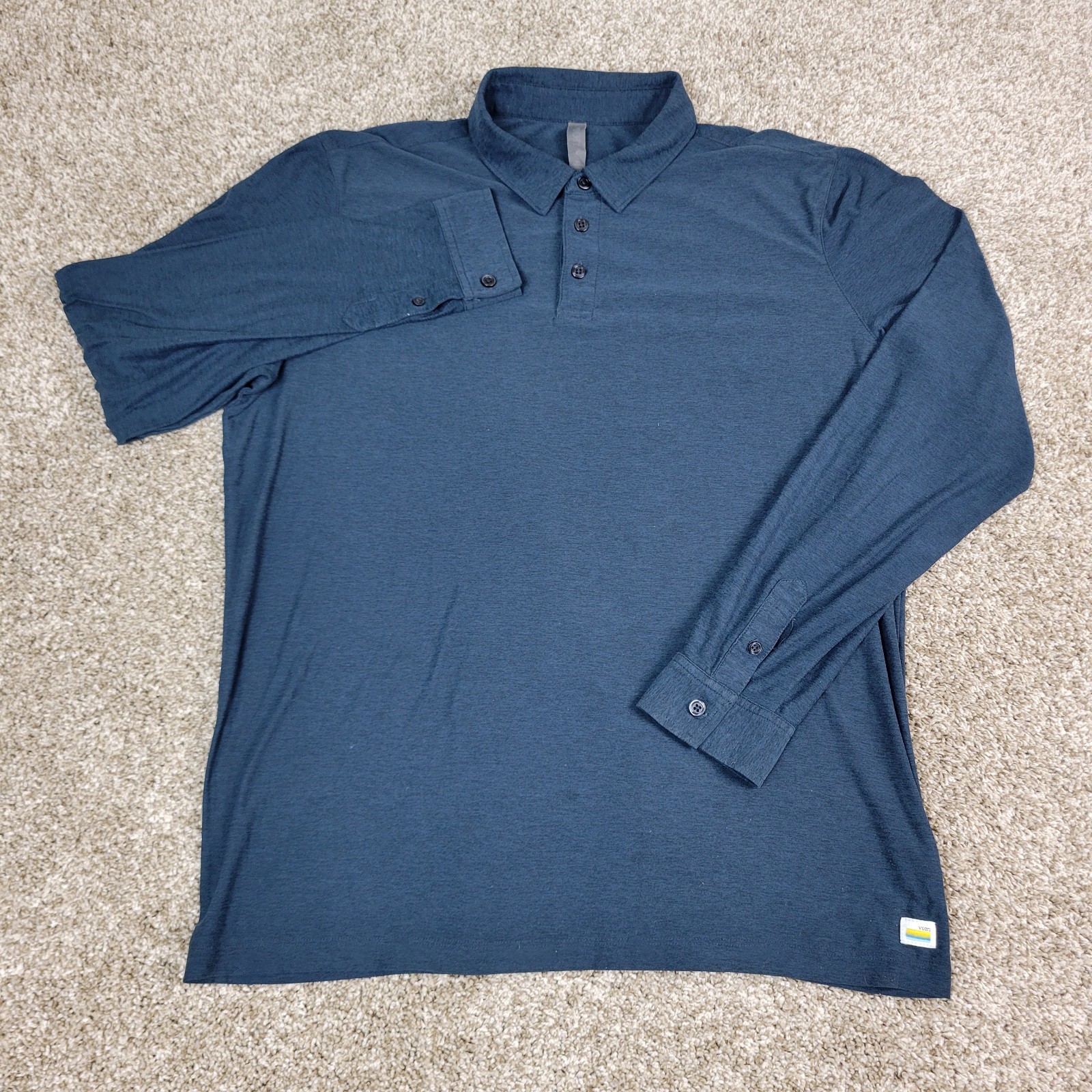 Vuori Mens Large Solid Gray Performance Stretch P… - image 2