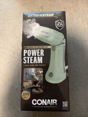 #ad Conair Extreme Steam Power Steam Steamer Sage Sealed Dual Voltage $25.00