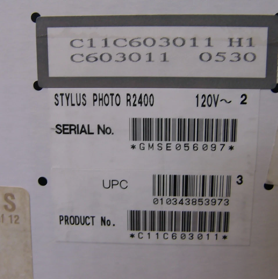 NEW Epson Stylus Photo R2400 Ink Jet Printer (C11C603011) - Image 4 of 4