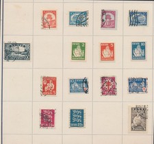 XE77135 Estland ältere Briefmarken auf Albumseite feines Lot MH/gebraucht