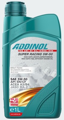 ADDINOL SUPER RACING 5W-50 Motoröl 1 Liter ACEA A3 B4 API SN CF JASO MA-2 MB VW