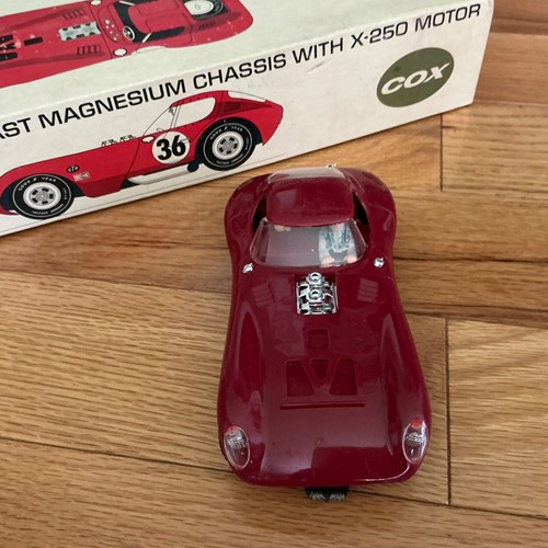 Vintage 1960’s Cox Cheetah 1/24 Sidewinder Slot Car Bill Thomas With Box - Picture 5 of 15