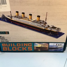 3D Classic Titanic Cruise Ship Boat Building Bricks Blocks Sets Collectors 66503