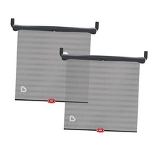 Brica Sun Safety Car Window Shade with Heat Alert, Car Window Roller Shade