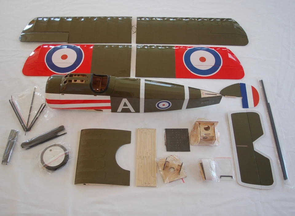 RC 3S Sopwith Camel F.1 1200mm ARF ARTF Balsaholz Fast Fertig Modellflugzeug - Bild 3 von 4