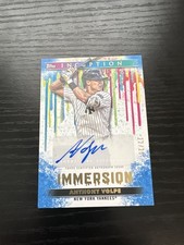 Anthony Volpe 2024 Topps Inception Immersion Autos Blue/25 #IA-AV Yankees