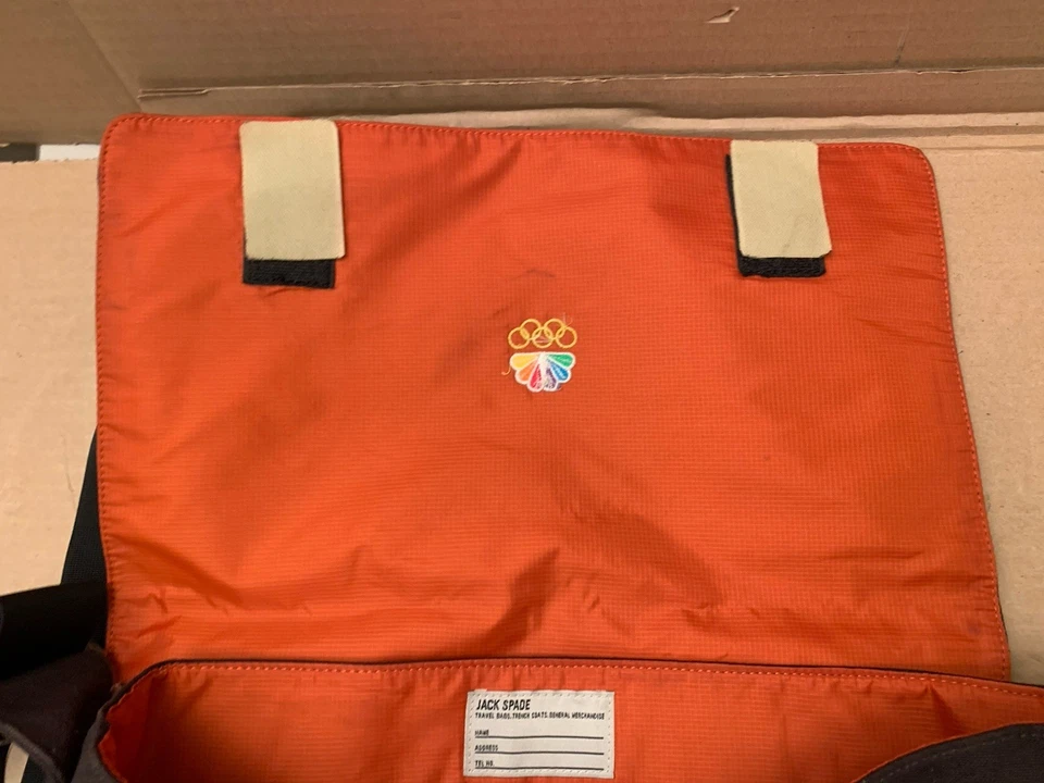 NBC Sports Jack Spade Greene St Messenger Bag Canvas Travel Laptop Crossbody - Image 4 of 4