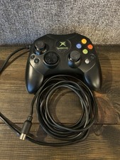 Original OG Xbox BLack Wired Controller S Type OEM without Breakaway