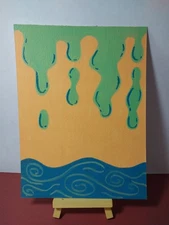 Sindy Fuhr Acrylic Painting 6x8 Inch Original Abstract Title From Mind To Body