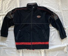 Vintage Diadora Trainingsjacke 90s I Schwarz/Rot I  XL