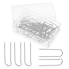 50 Pcs Stainless Steel Sewing Pins - Multipurpose U-Pins for Quilting, Jewelr...