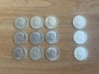 9 1964 Kennedy Half Dollars (90% Silver) and 3 1967 Half Dollars (40% Silver)
