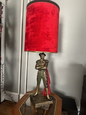 Vintage Matador Bullfighter Lamp From Elsalvador Spain