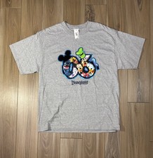 NWT Vtg 2006 Walt Disney World Grey Size XL Mickey Minnie Donald Goofy Shirt