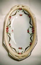 Vintage Nippon Hand Painted  Celery Dish 