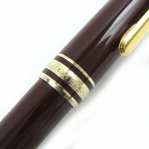 Montblanc Meisterstuck Classic Nib 14K F Pix White Star Fountain Pen Bordeaux Go - 第 8/10 張圖片