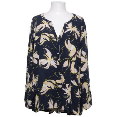 Zizzi, Bluse, Größe: L, Blau/Mehrfarbig, Viskose, Blumen, Damen #aj0