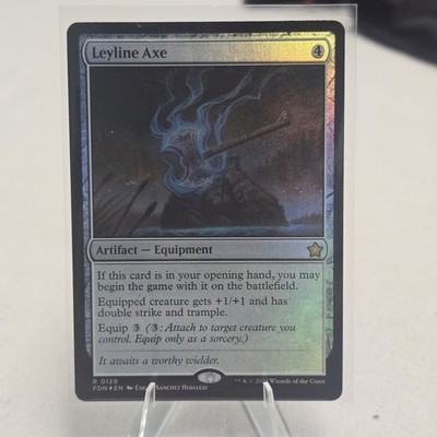 Leyline Axe FDN Rare Artifact Equipment Foil 0129 English