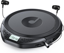 Portable CD Player CD Dsicman: with Earphones CD Player for Car with Anti-Skip S