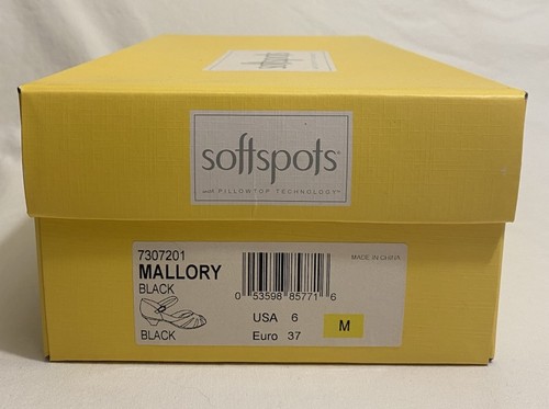 Softspots Women's Mallory Black Sandals /Shoes 6M NEW IN BOX - Picture 10 of 11