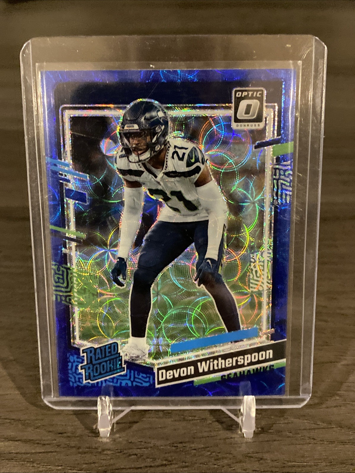 2023 Panini Donruss Optic - Rated Rookie Devon Witherspoon #292 Blue Scope Prizm