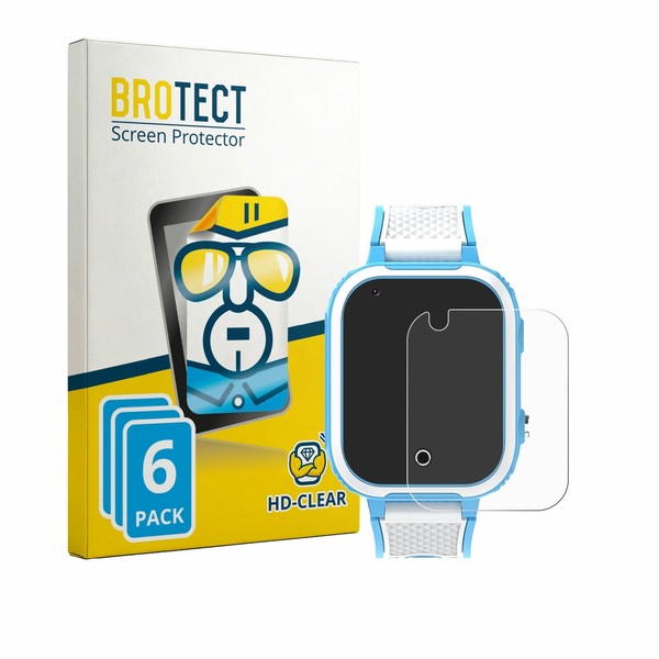 "6X Olivfant Kids Smartwatch 1.44\" Displayschutzfolie Transparent"-image