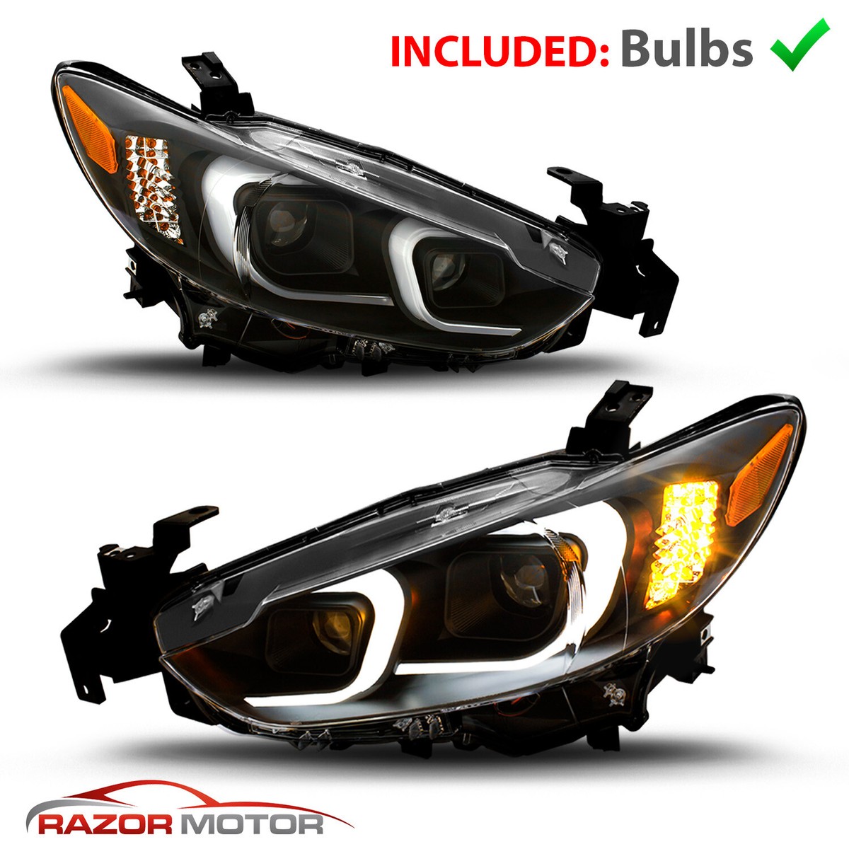 2013-2016 Atenza 2014-2017 Mazda 6 LED Bar Projector Headlights