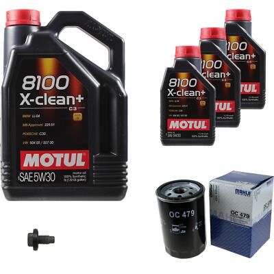 MAHLE Ölfilter 8 L Motul 5W-30 8100 X-clean+ für Mazda CX-9 3.7 AWD